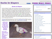 Tablet Screenshot of ducksindiapers.com